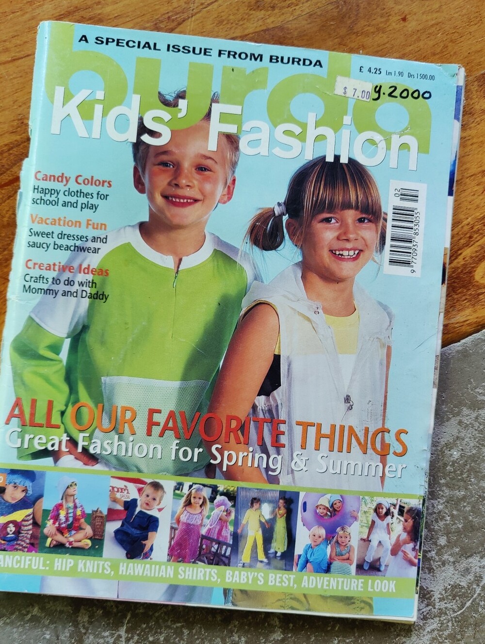 Burda Kids' Fashion Patterns Magazine -S/S 2000 Y2k